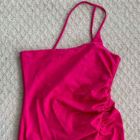 Lovers and Friends Nami One-Shoulder Maxi Dress Wedding Summer Pink Size Medium - Picture 3 of 12